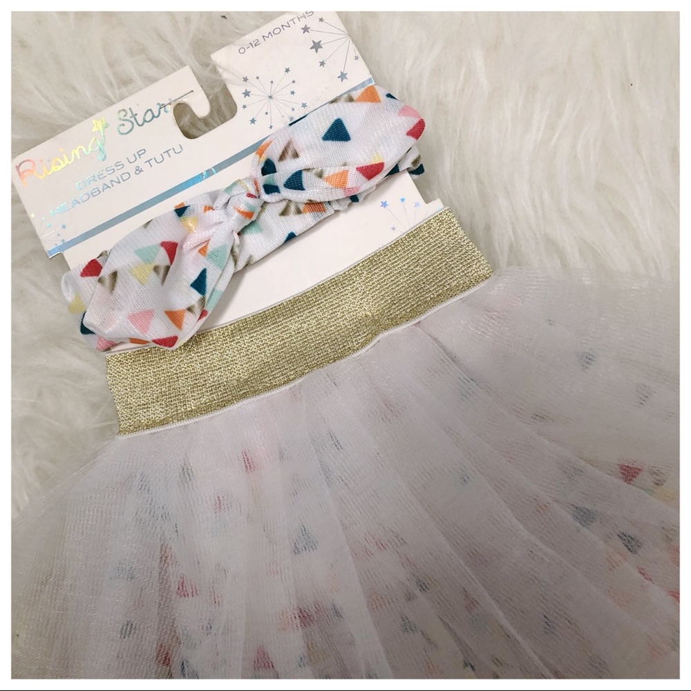 Geometric Dots Headband & Tutu Set